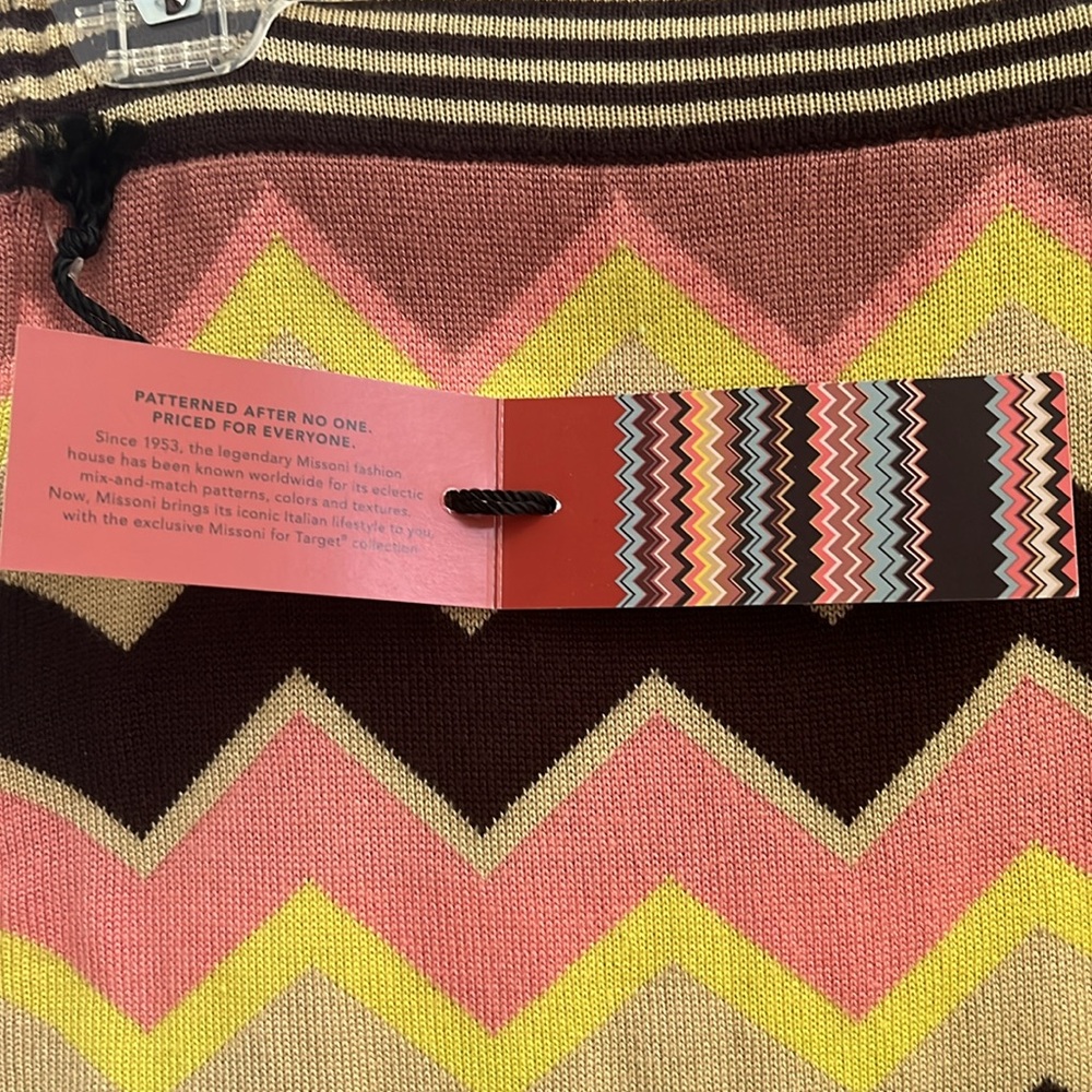 Missoni Mini Sweater Skirt Chevron Knit Pencil Skirt Size XS Target Collab NWT - Picture 6 of 8